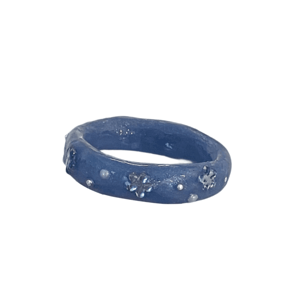 [vivifloring] flower ring_blue / 비비플로링 플라워링_블루