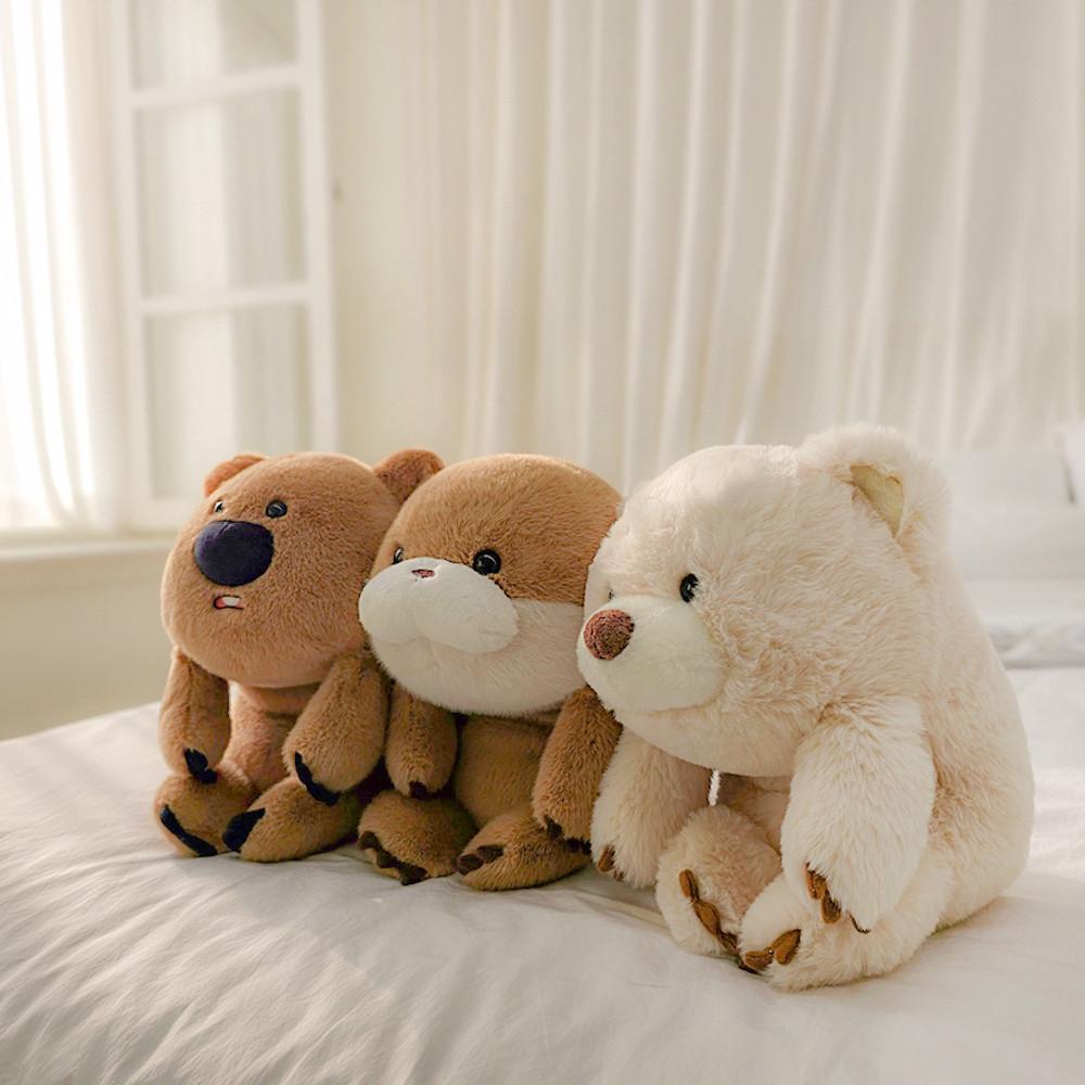 자세교정인형 벨리쿠션 3종 우소우소짱 코커 포베 25cm