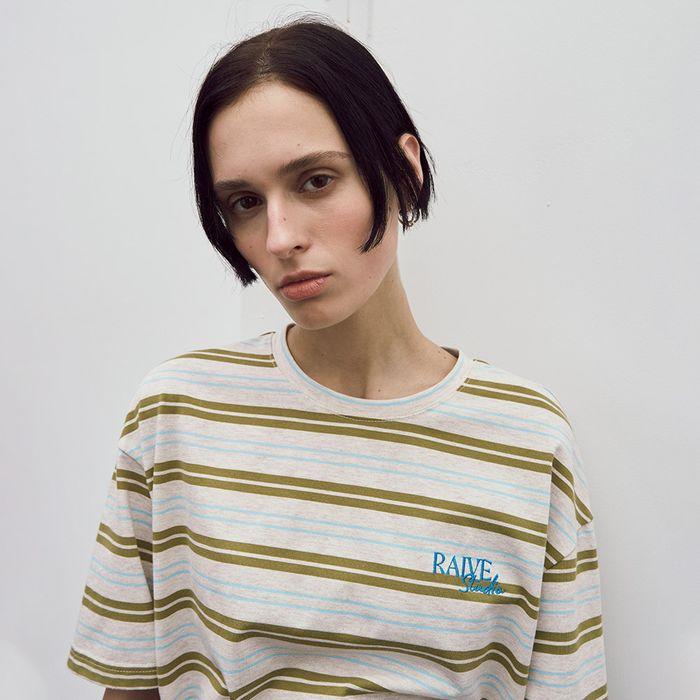 Stripe Oversized T-shirt VW5ME618_2color
