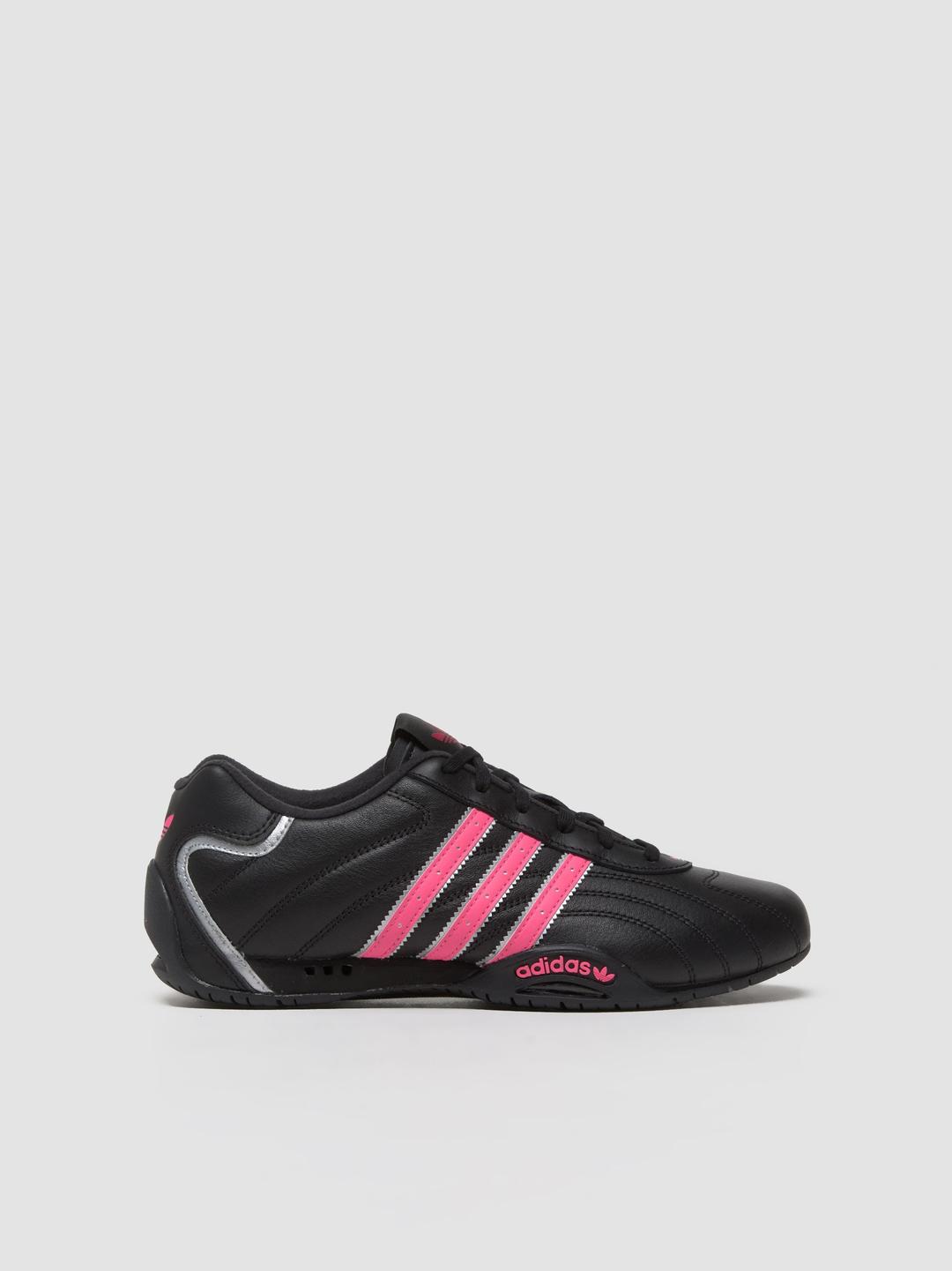 Adidas - WMNS Adiracer LT Sneaker in Core Black & Lucid Pink - JS0281
