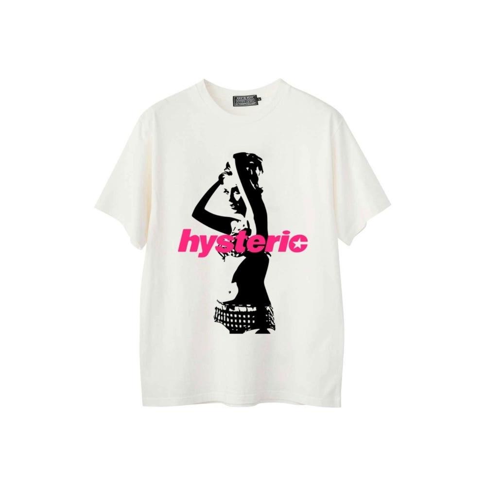 히스테릭글래머 반팔 티셔츠 HYSTERIC ARMPITS WHITE 02251CT01