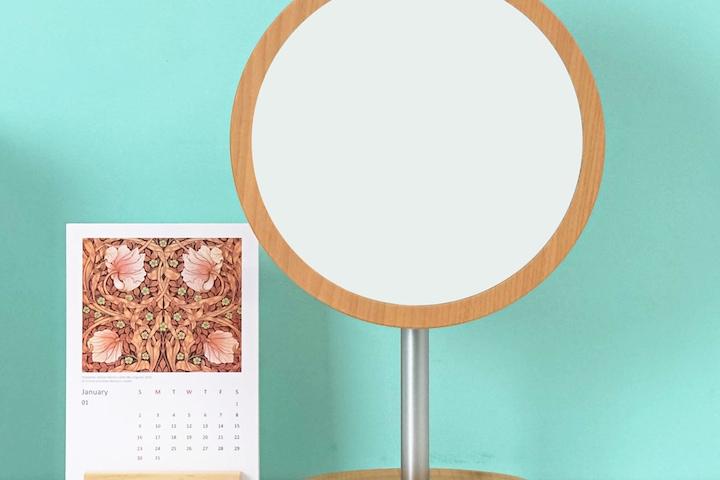 우드로하우스 탁상거울 9463 우드 원형거울 3종 택1