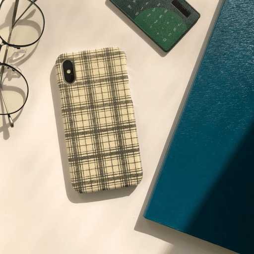 무늬 패브릭 폰 케이스 : 자카드