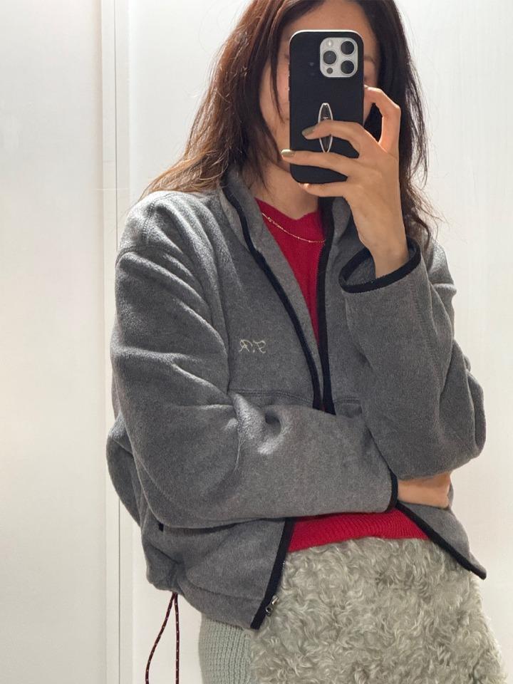 [2차: S: 12/19 , 3차: M: 12/19 순차발송]Soft Fleece Jacket Grey_F254JP10