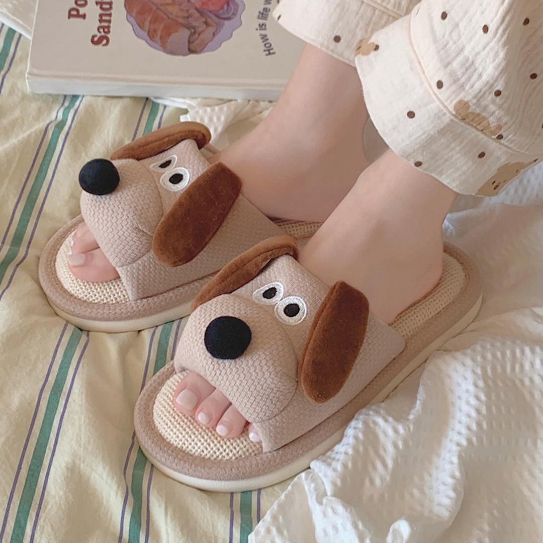와플 강아지 슬리퍼 층간소음 실내화 거실화 슬리퍼 쿠션 폭신 생일 친구 이사 집들이 선물