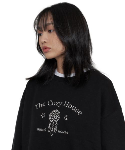 드림캐쳐 로고 스웻셔츠 블랙