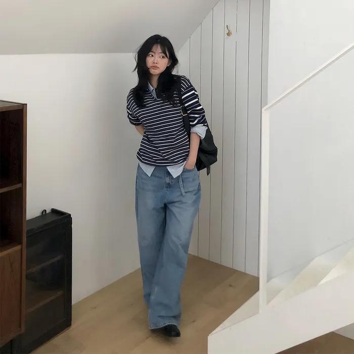 EMBROIDERED DENIM PANTS_LIGHT BLUE