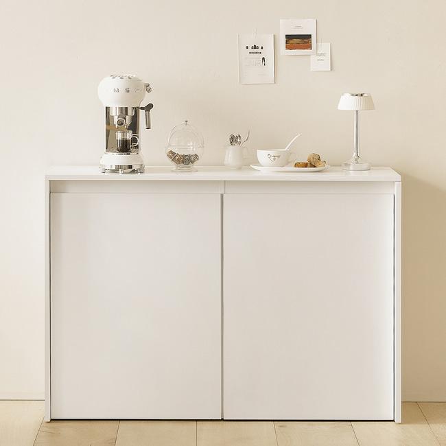 보니타 1200 심플 주방수납장 화이트