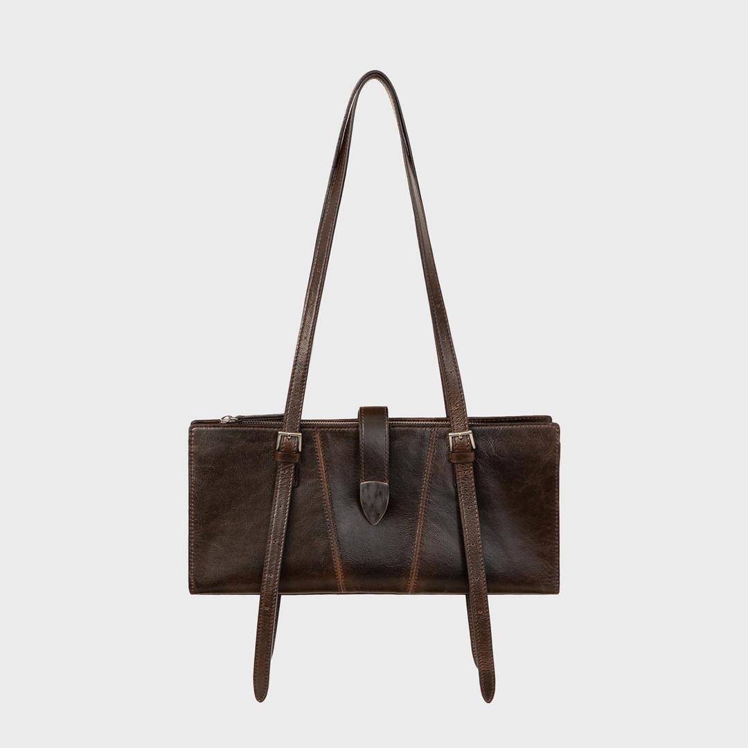 (W) 마나드 바게트 백 - 빈티지 브라운