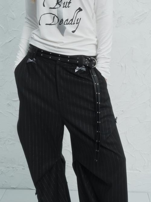 O-RING DOUBLE STRAP BELT BLACK