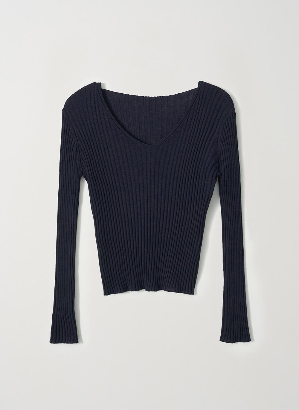 Balance Two-Way Rib Knit_Navy