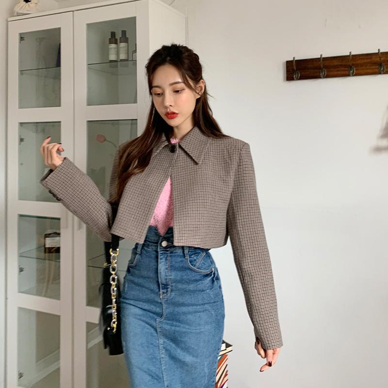 원버튼크롭자켓[2color]