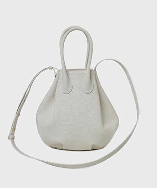HANDLE BAG LIZARD IVORY   핸들백 리자드 아이보리