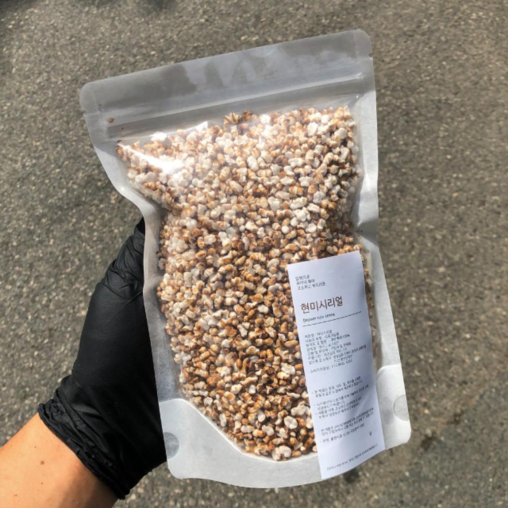 방앗간청년 압력으로 볶아 바삭하고 고소한 국산 현미 시리얼 200g [원산지:국산]