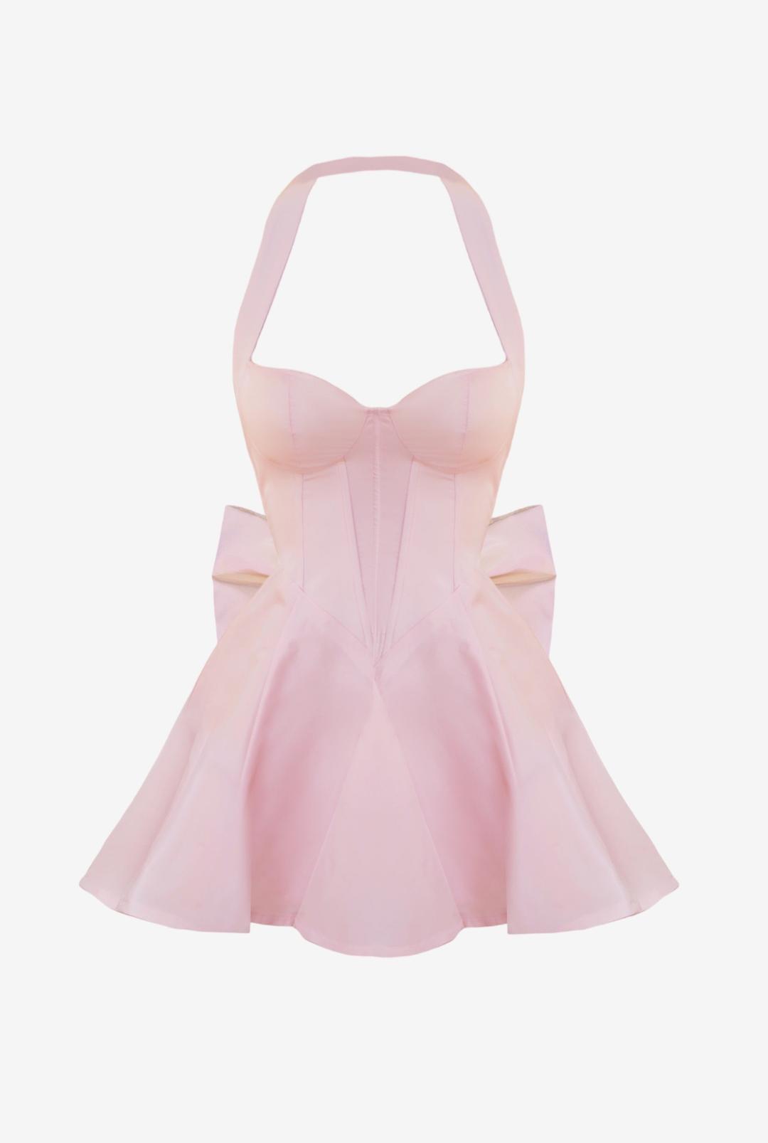 JOSEPHINE DRESS WITH BOW TIE ON THE BACK - XX SMALL