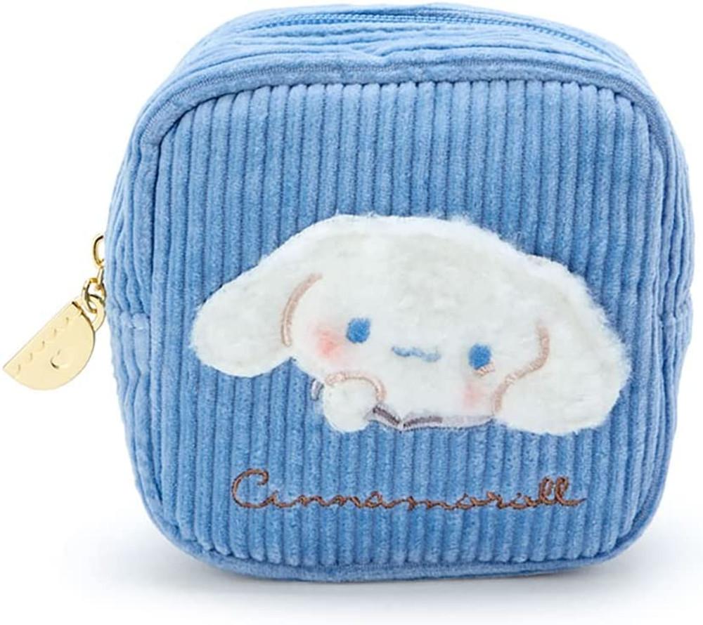 산리오 시나모롤 코듀로이 파우치 일본 정품 시나몬롤