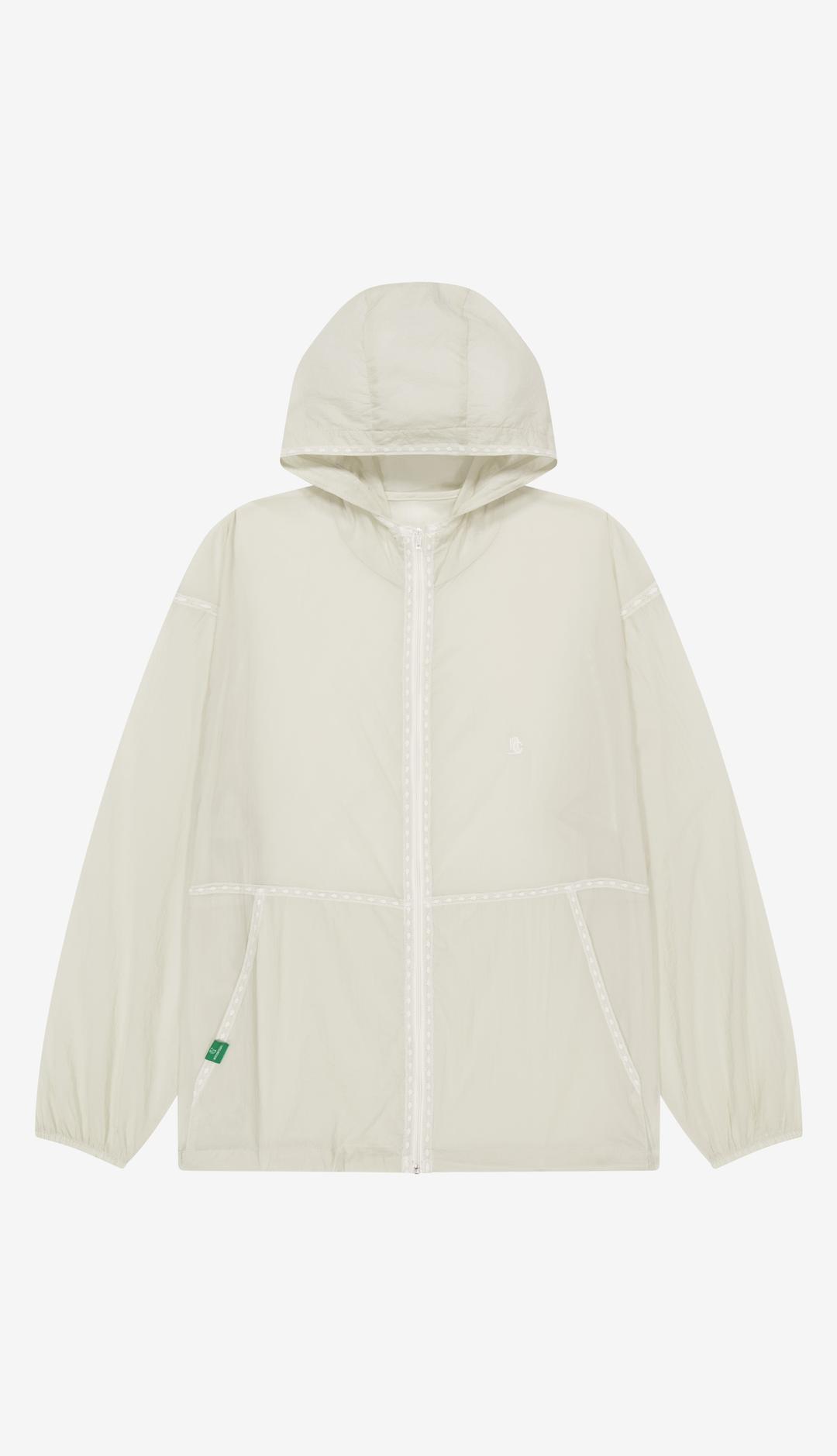 330. Lace Windbreaker _ Ivory