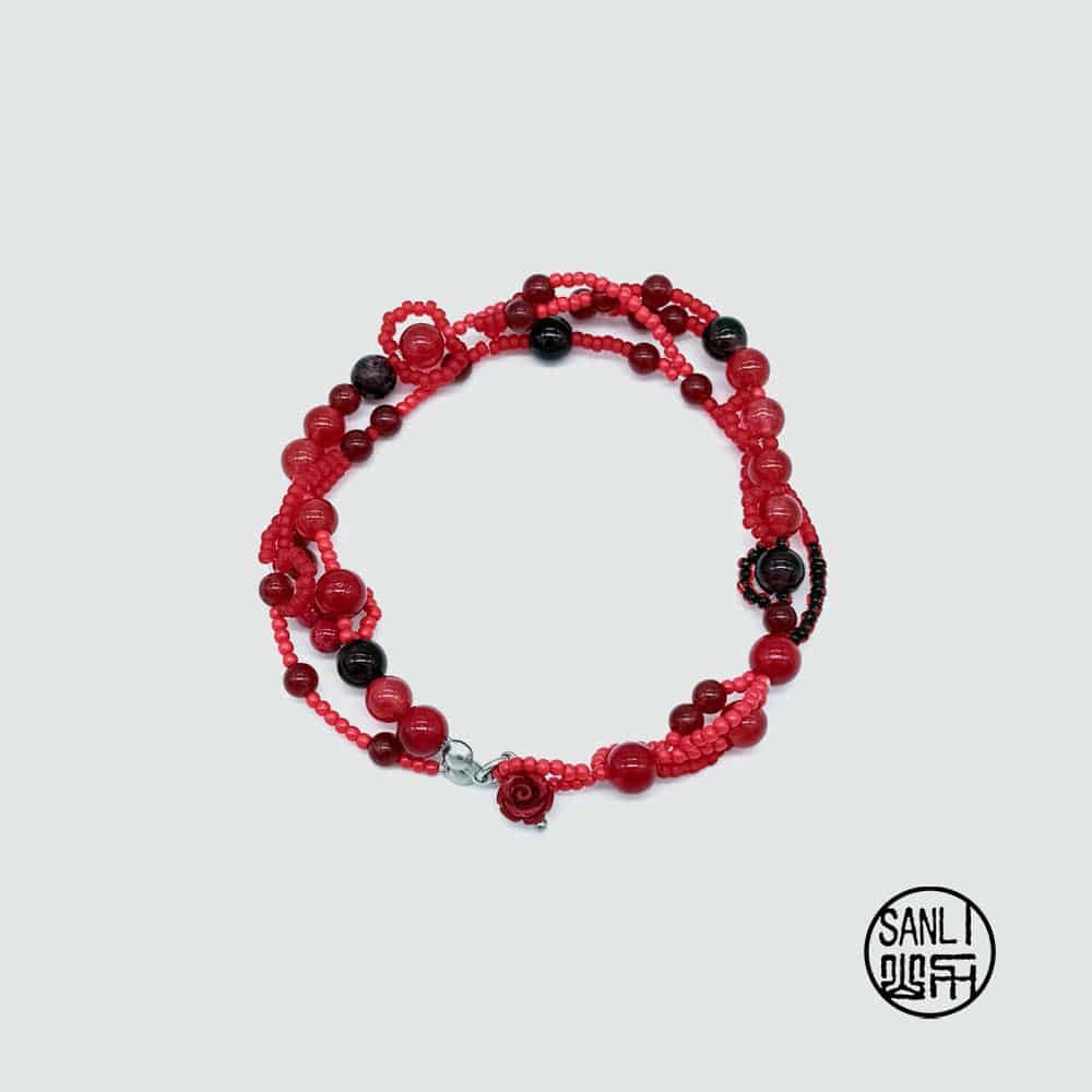 2月 山力 Interlaced Essence Bracelet - Red