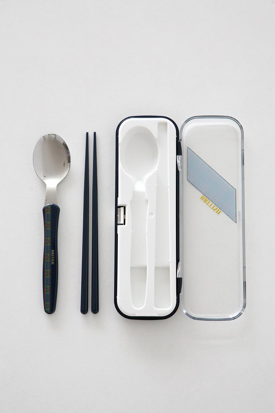 British spoon chopsticks 스푼 + 젓가락 케이스 세트