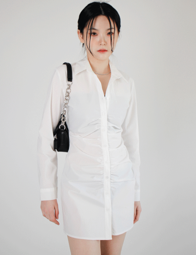 글램 셔링 원피스 (2color)