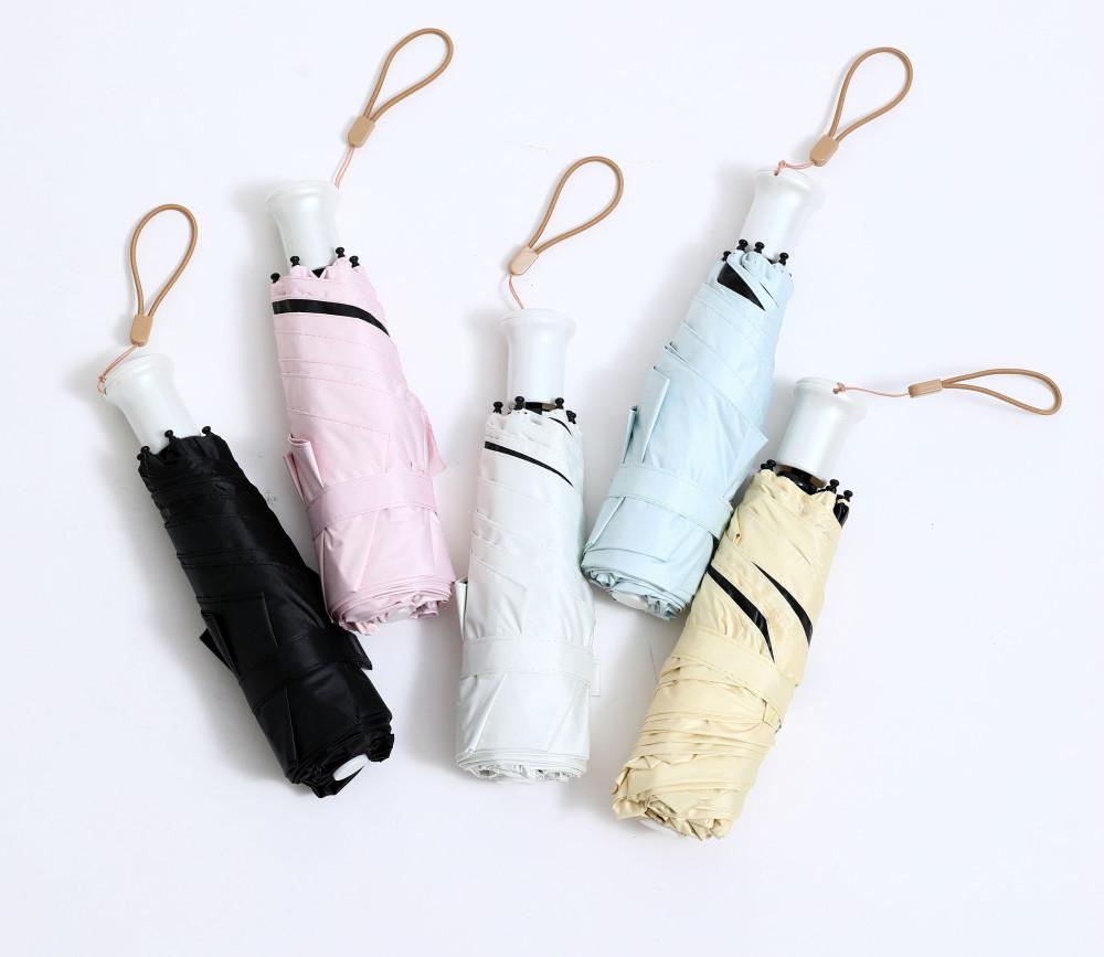 ARDECO 손잡이가 편안한 튼튼하고 가벼운 5단 암막 양산 우양산 우산 겸용 양우산