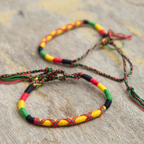 Cotton 소원 실팔찌 #4  미산가 마크라메