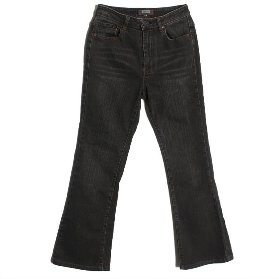 boot-cut denim pants