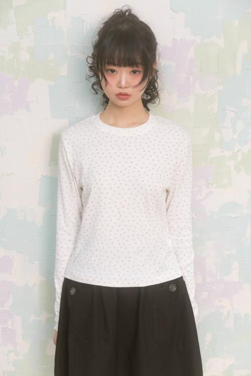 플라워 레이스 롱슬리브