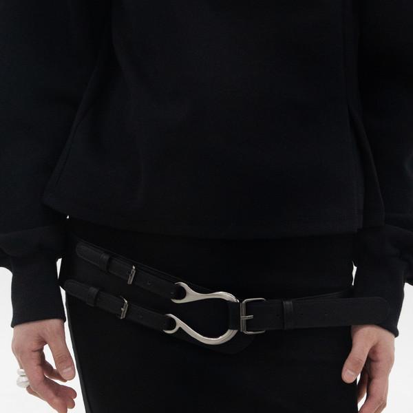 Hoof Wide Ring Belt (Black)