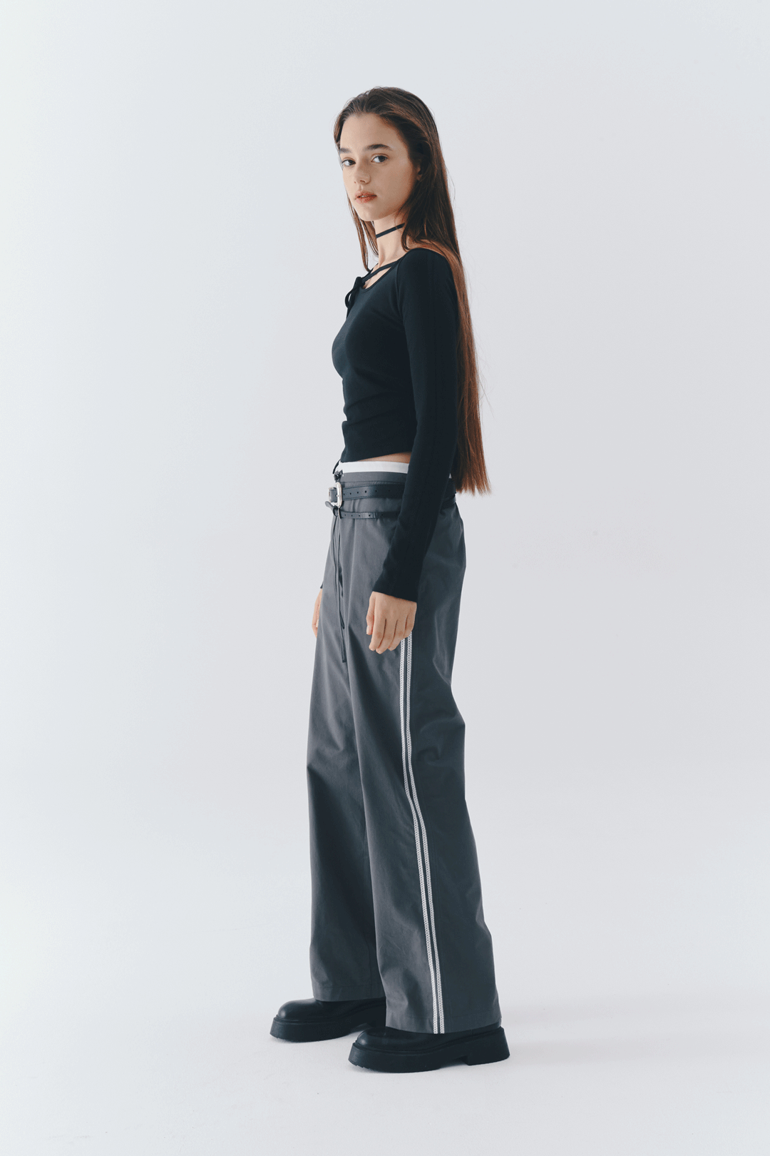 RILEY TWINRIBBON PANTS (GREY) / 10/11 출고