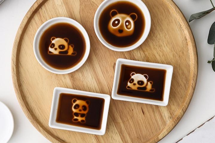 팬더 간장종지 4종