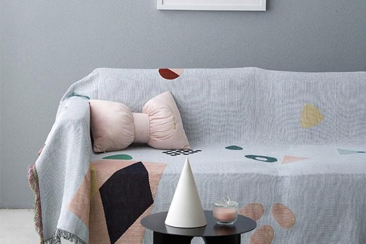 CV-08 보헤미안 디자인 니트 감성 쇼파커버 캠핑 블랭킷 가벼운 담요 3size