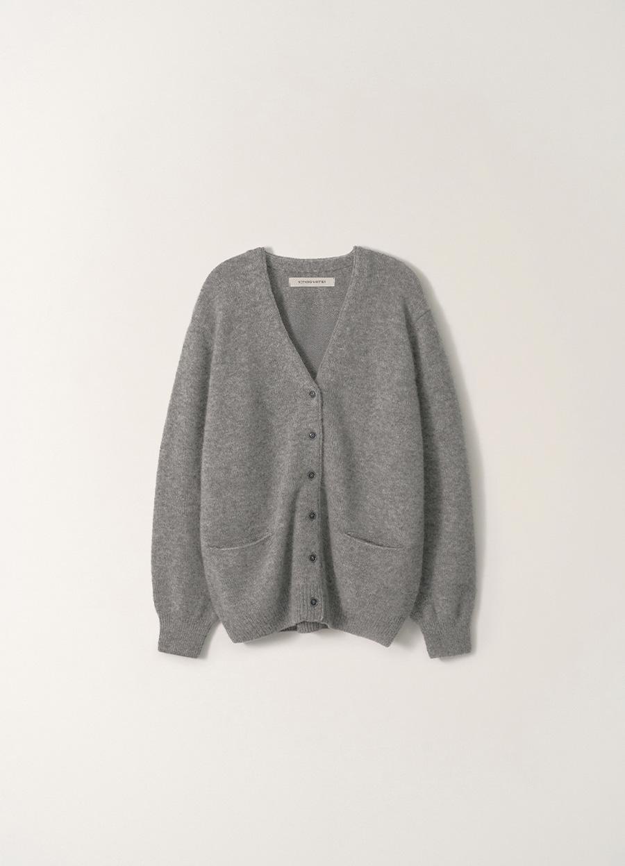 2ND / Rowan wool cardigan (Ash gray)