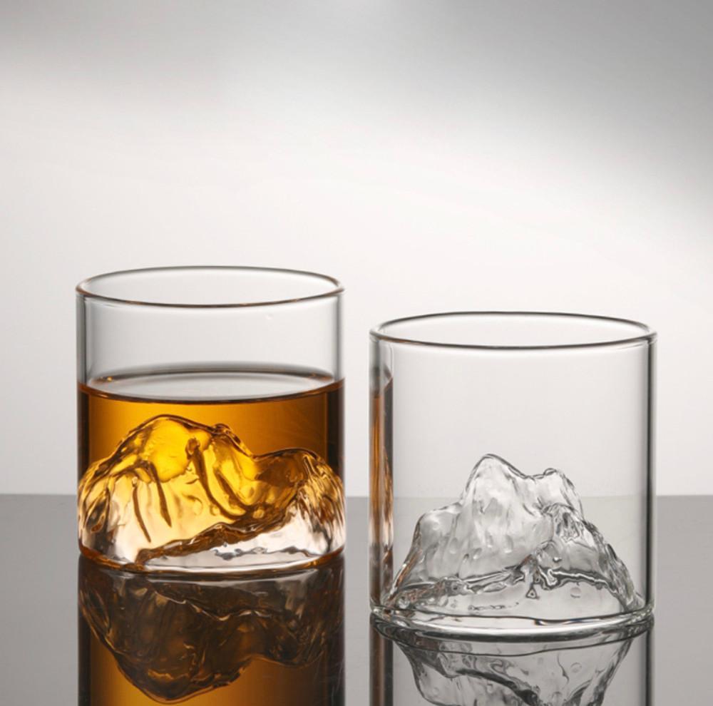 Becond 마운틴 양주잔 위스키잔 언더락 글라스 유리컵 300ml