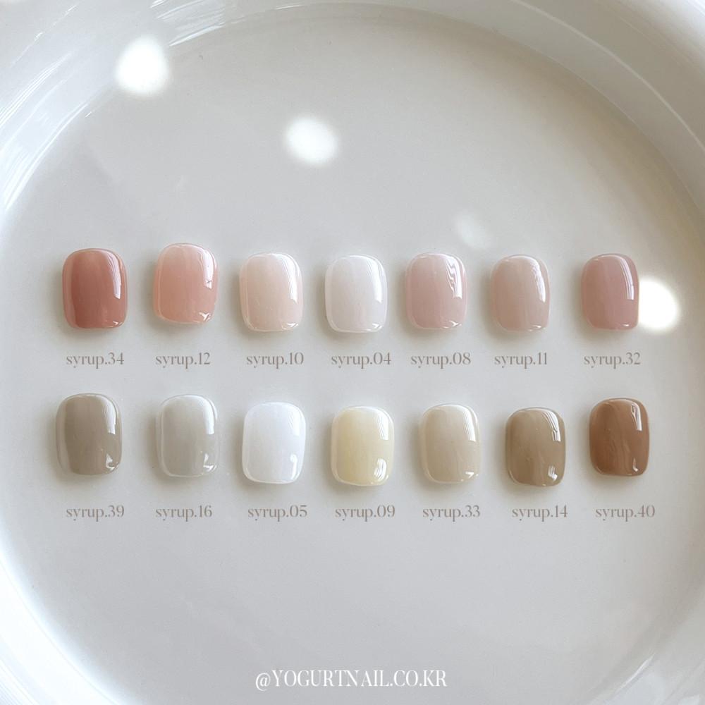 요거트젤네일 누드 시럽젤 웨딩네일 14종 택1