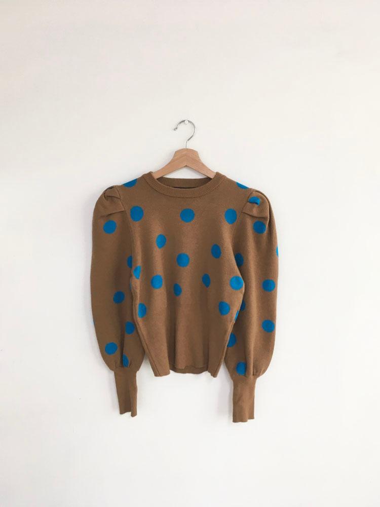 Dot Puff Knit