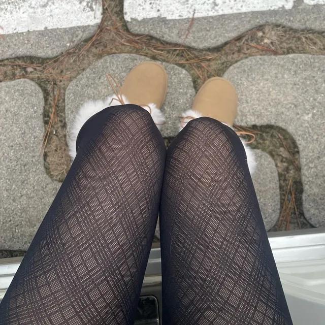 black check stocking