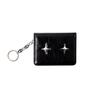 Sparkle star card wallet Black