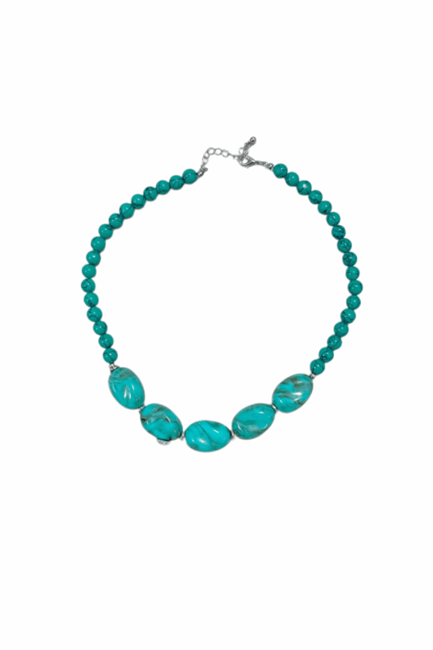 팁씨 당일발송) emerald stone necklace