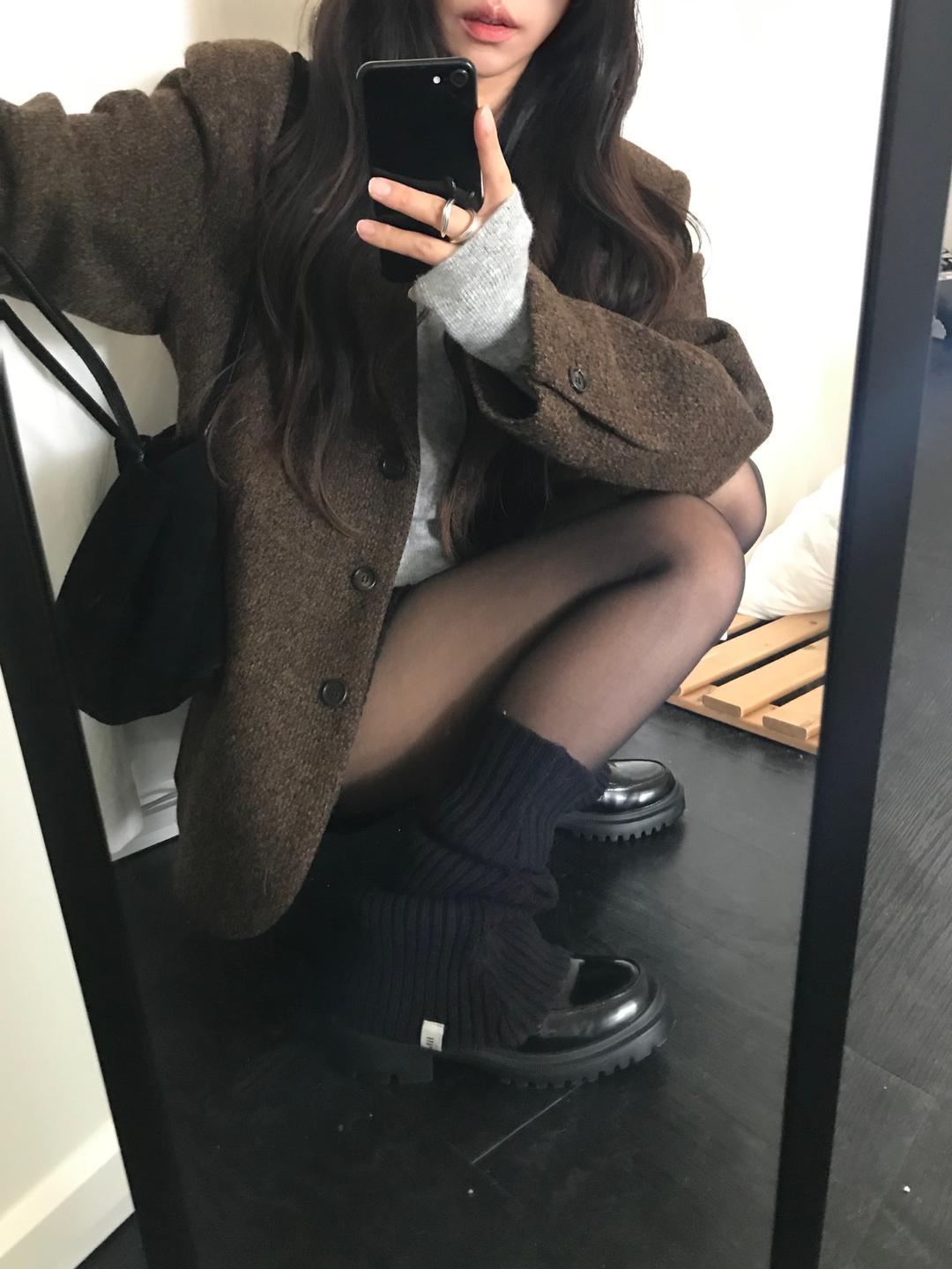 cashmere wool jacket (brown)