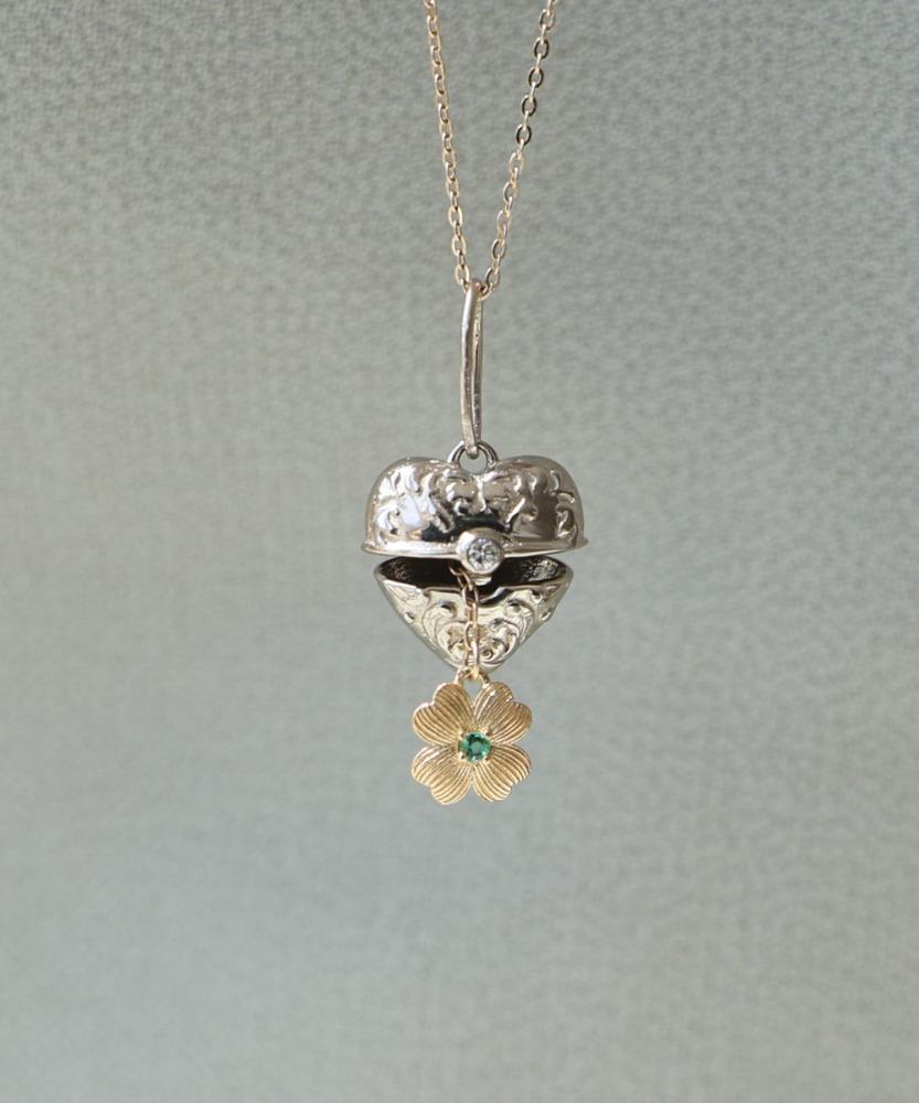 [Limited] 14K Good luck pendnat  and Necklace