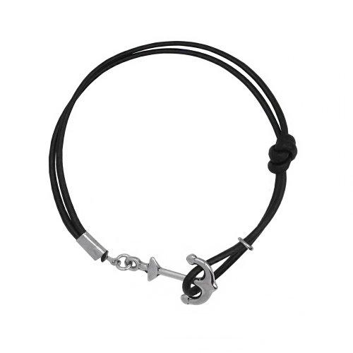 anchor leather bracelet