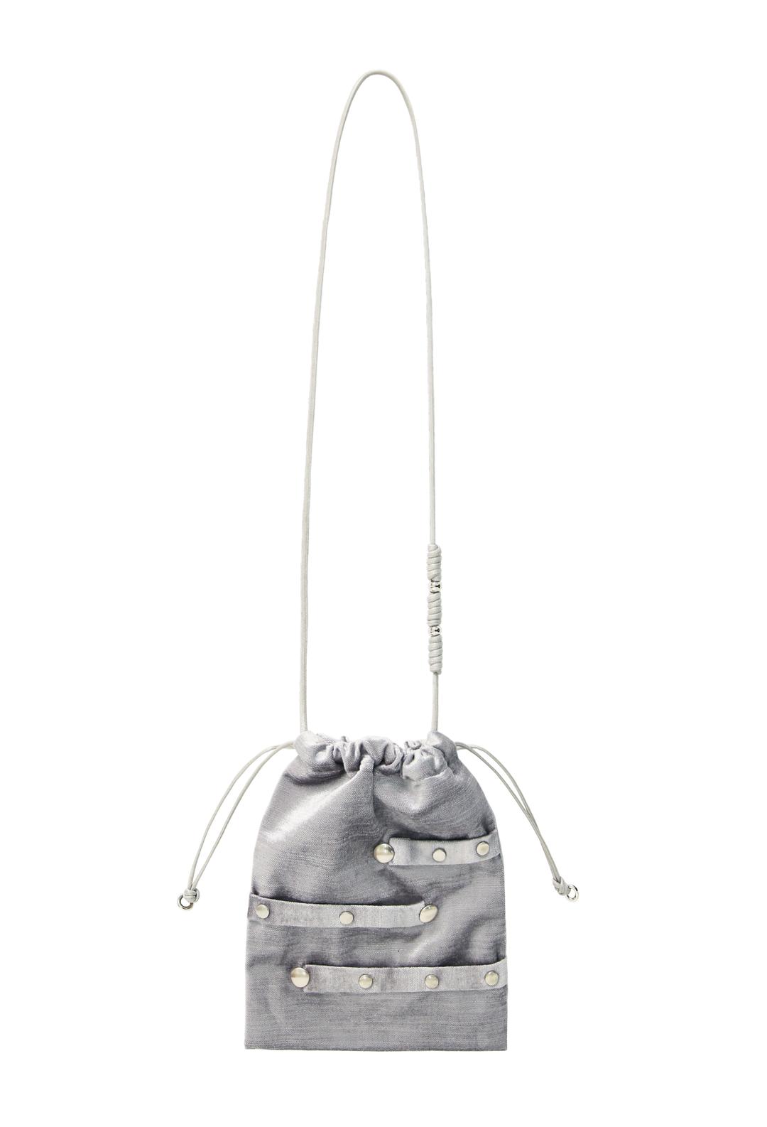 SNAP BUTTON MINI BAG_SILVER