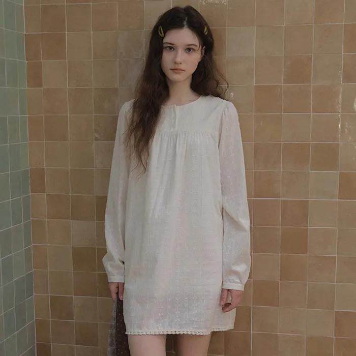 Luna Puff Tassel Dress_Cream(O26OPS01)