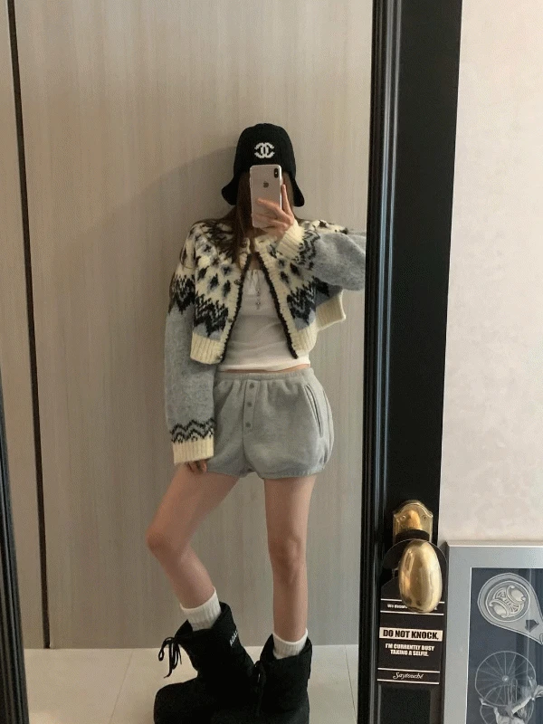 버튼 벌룬 팬츠