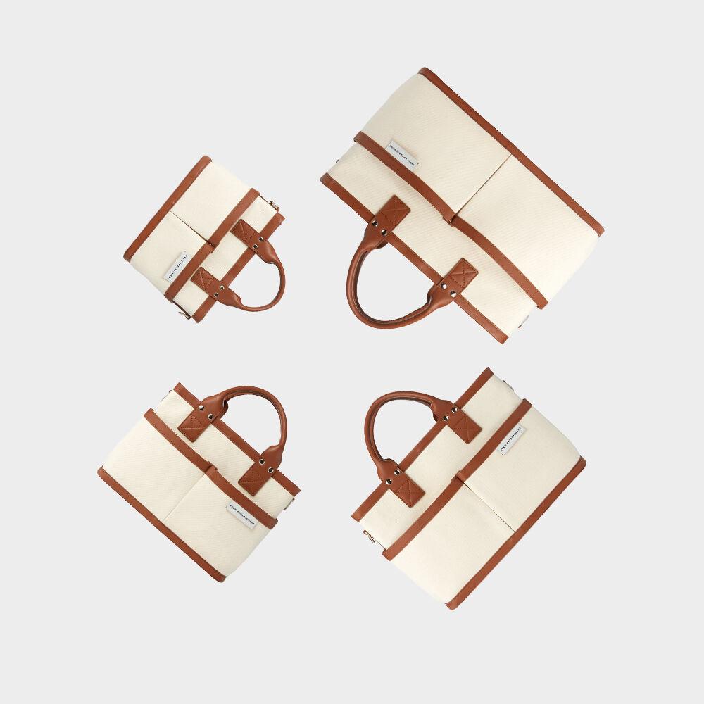 [AVAM] Brown Leather Tumbler Bag