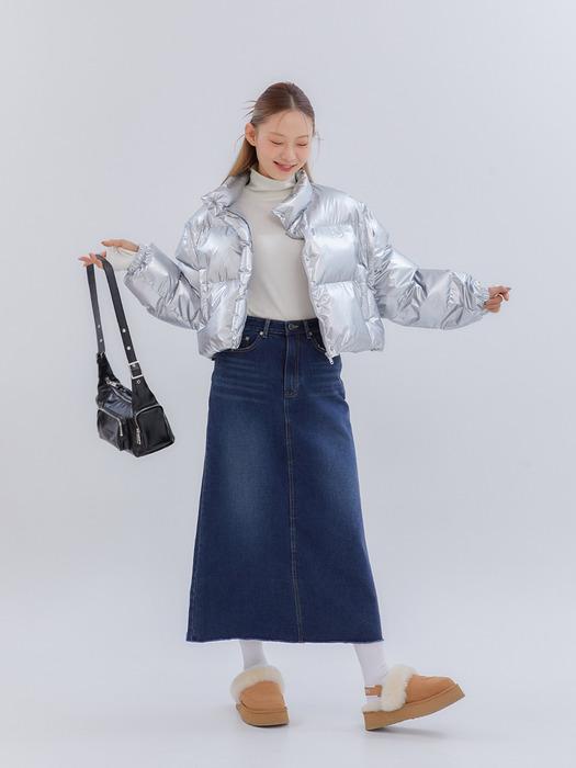 CLASSIC DENIM MAXI LONG SKIRT_BLUE