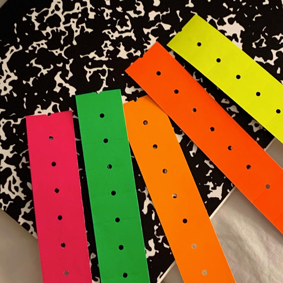 형광 라벨 스티커 (5color) 네온 스티커