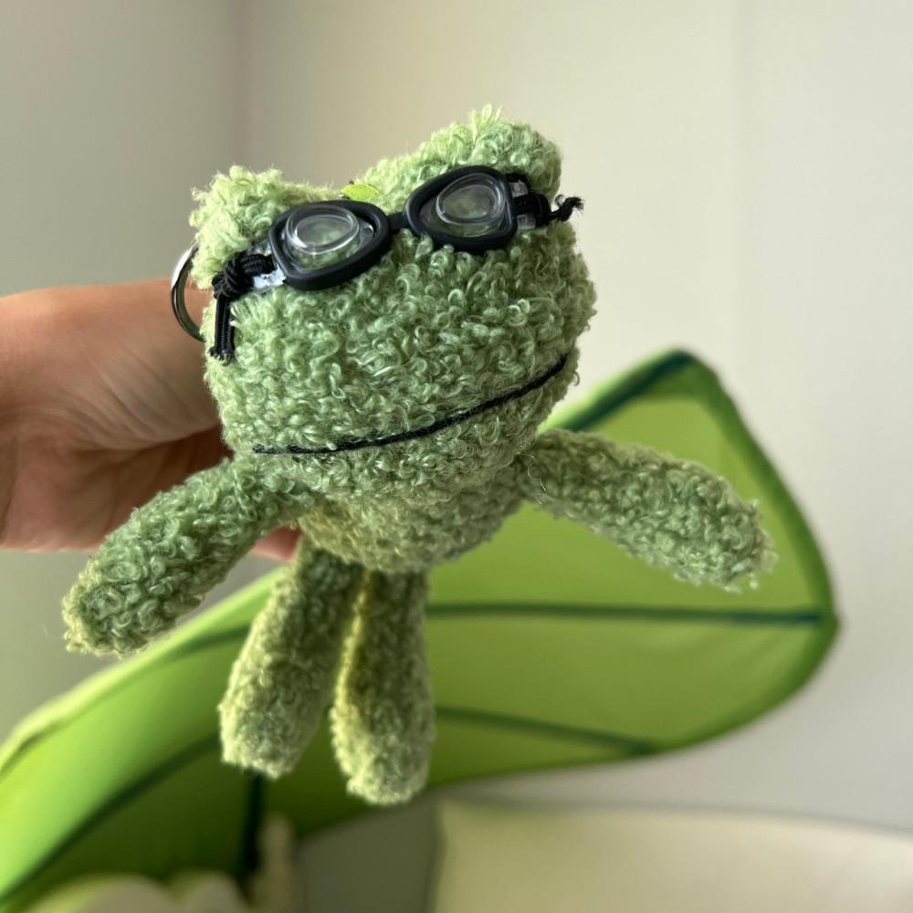 접영개구리 _ 수영 키링 열쇠고리 수경 가방걸이 수영용품 뉴진스인형 개구리인형 개구리키링
