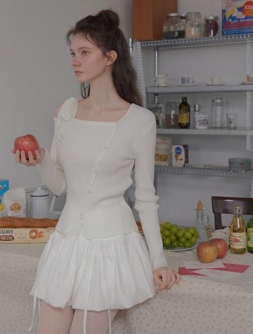 레비스 스트랩 벌룬 미니스커트